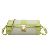 Barrel Shaped Summer Handbag PU Leather Women's Shoulder Bag