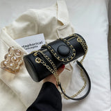 Barrel Shaped Summer Handbag PU Leather Women's Messenger Bag