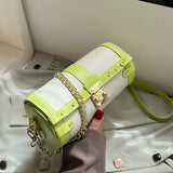 Barrel Shaped Summer Handbag PU Leather Women's Shoulder Bag