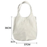 Cat Graphic Canvas Shoulder Bag for Women