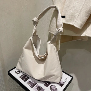 Nylon Travel Handbag Solid Soft Crossbody Casual Shoulder Bag