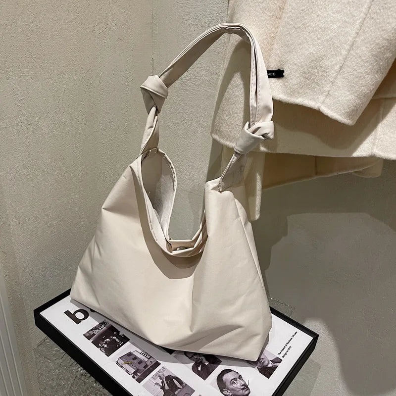 Nylon Travel Handbag Solid Soft Crossbody Casual Shoulder Bag