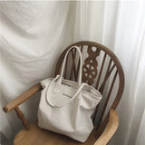 Canvas Shoulder Bag Large Capacity Student Handbag