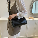 Vintage Small Barrel-shaped Messenger Bag for Women