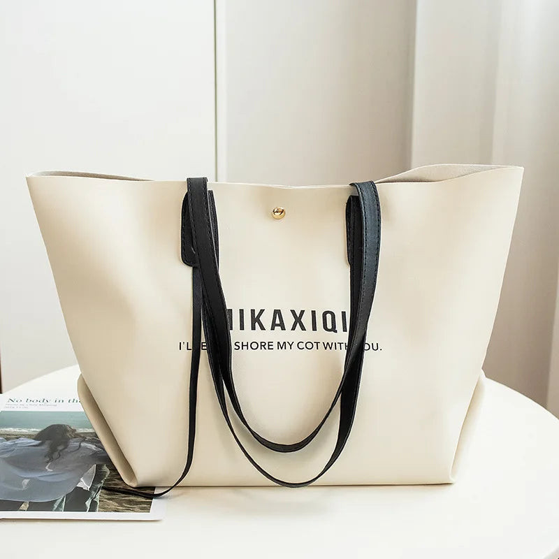 Women's Summer Letters Bucket Shoulder Bag