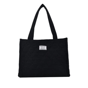 Corduroy Tote Bag for Women Winter Shoulder Handbags