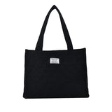 Corduroy Tote Bag for Women Winter Shoulder Handbags