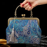 Shell Lock Women's Crossbody Bag Fringe Tassel Purse Chain Handbag