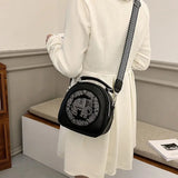 Vintage Elephant Crossbody Bag PU Leather Women Shoulder Bag