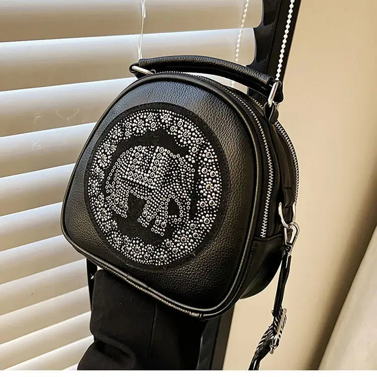 Vintage Elephant Crossbody Bag PU Leather Women Shoulder Bag