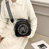 Vintage Elephant Crossbody Bag PU Leather Women Shoulder Bag