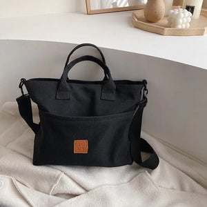 Women's Casual Solid Handbag Tote Top Handle Female Crossbody Bag