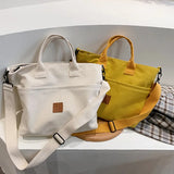 Women's Casual Solid Handbag Tote Top Handle Female Crossbody Bag