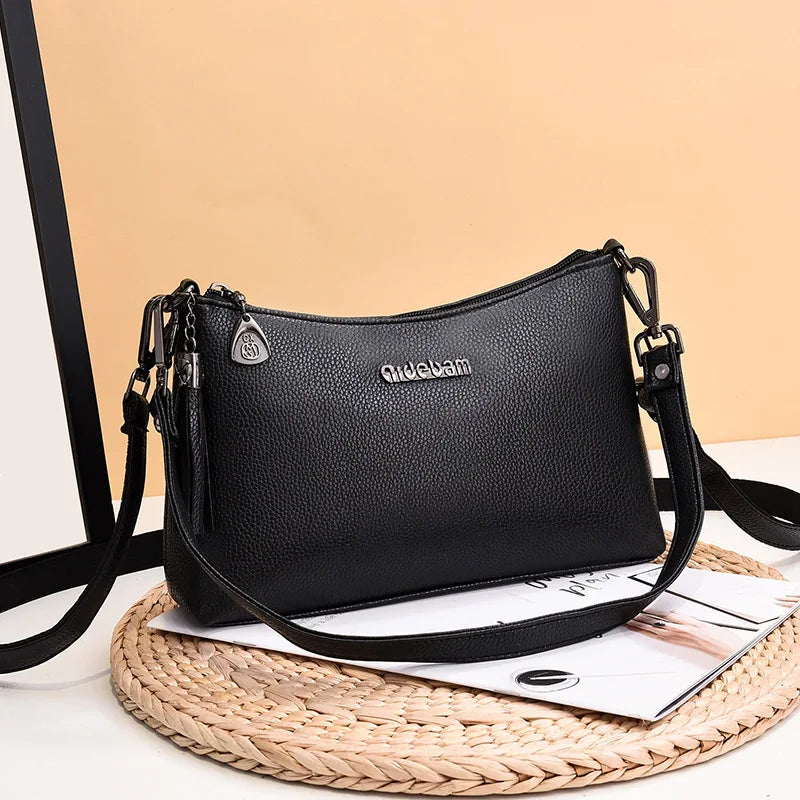 Large Capacity Totes Bags Women PU Shoulder Messenger Bag Female Handbags