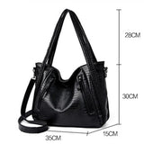 Women Large Capacity PU Handbag Shoulder Messenger Bag