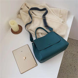 Large Capacity Women's PU Shoulder Messenger Bag