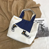 Canvas Totes Shoulder Bag for Women Large Capacity Casual Shopping Handbag