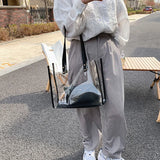 Female PVC Handbags Large Capacity Casual Shopper Bag