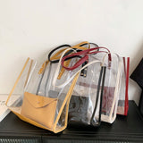 Female PVC Handbags Large Capacity Casual Shopper Bag