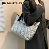 Women's Large Capacity Shopper Tote Bag Soft Shoulder Handbag for Autumn Winter