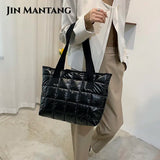 Women's Large Capacity Shopper Tote Bag Soft Shoulder Handbag for Autumn Winter