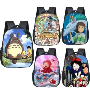 Totoro Anime Backpack for Kids - Spirited Away Kindergarten Bag