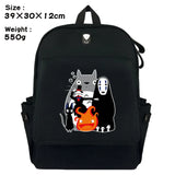 Totoro Cat Canvas Rucksack Backpack Schoolbag Travel Laptop Bag