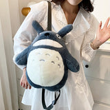 Totoro Cat Plush Backpack Bag School Students Rucksack Cosplay