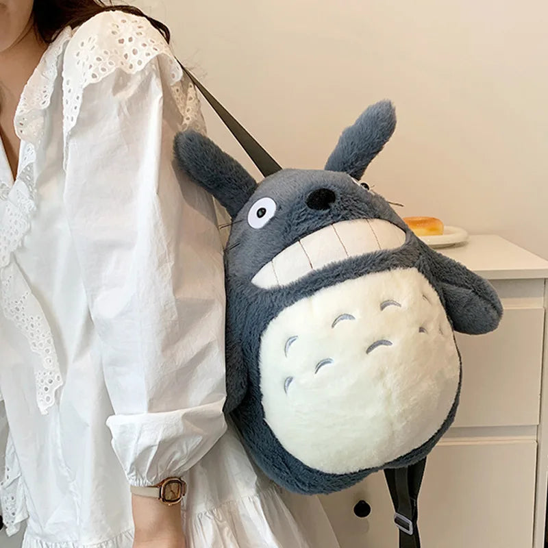 Totoro Cat Plush Backpack Bag School Students Rucksack Cosplay