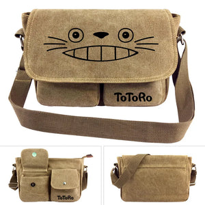 Totoro My Neighbor Cat Cross body Bag Messenger Bags Canvas Shoulder Bag