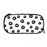 Totoro - Soot Sprites Pattern Pen Box Student School Anime Zipper Pen Bag