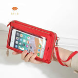 RFID Anti-theft Touch Screen Cell Phone Bag Mini Shoulder Bag Handbags