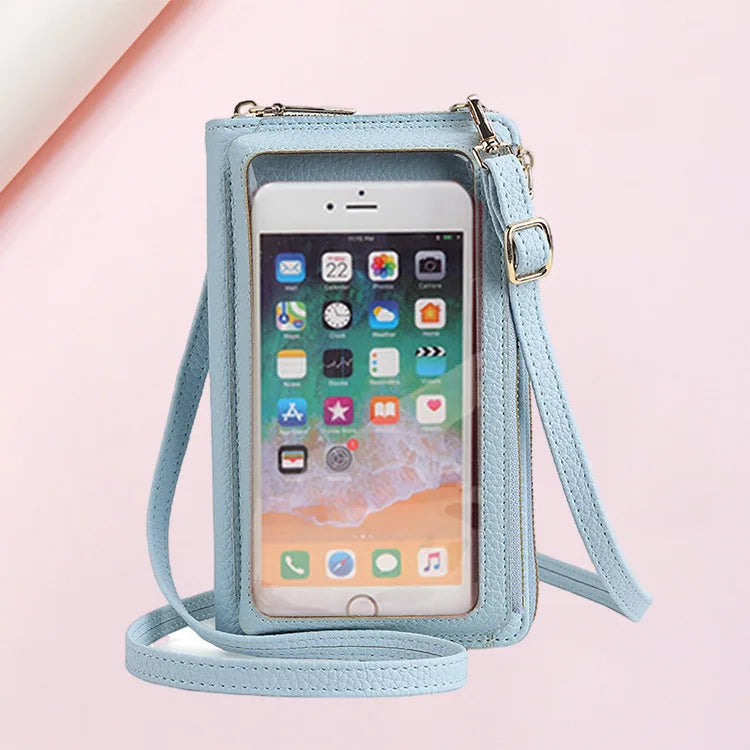 RFID Anti-theft Touch Screen Cell Phone Bag Mini Shoulder Bag Handbags