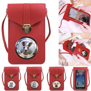 Animal Printed Touch Screen Cell Phone Bag Universal