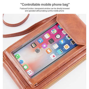 Touch Screen Mobile Phone Bag Female Messenger Bag Durable Large Capacity