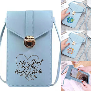Travel Print Cell Phone Case Women Sho