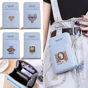 Leopard Pattern Crossbody Shoulder Bag Wallet for Women