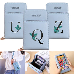 Print Crossbody Shoulder Bag Wallets for Women, Phone Storage Purse