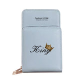Women Wallets Card Pack King Print Shoulder Bag