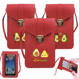 Avocado Printed Crossbody Shoulder Bag for Mobile Phones