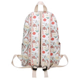 Canvas Cartoon Printing Women Backpack Student School Bag for Teenage Girls