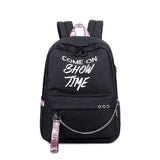 Luminous Waterproof Women Backpack for Girls School Bag