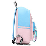 Waterproof Women Patchwork Backpack School Bags for Student Girls
