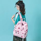 Women Cherry Backpack Polyester School Bags For Teenage Girls