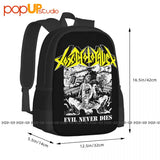 Toxic Holocaust Evil Never Dies Backpack Large Capacity
