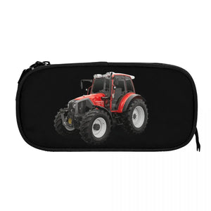 Tractor Pen Box Student School Anime Zipper Pen Bag Child Stationery Bag