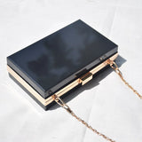 Clear Acrylic Clutch Purses Shoulder Bags Wedding Party Evening Handbags