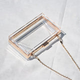 Clear Acrylic Clutch Purses Shoulder Bags Wedding Party Evening Handbags