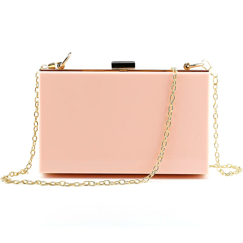 Clear Acrylic Clutch Purses Shoulder Bags Wedding Party Evening Handbags