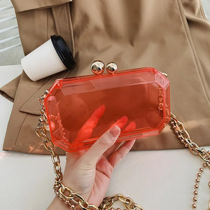 Transparent Acrylic Box Bag Small Shoulder Bag